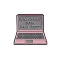 Spilla smaltata per laptop rosa con citazione 'Document it or it didn't happen' per borse - Laptop Rosa (QHXZ3530)