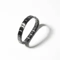 Bracelet modulaire italien DIY en acier inoxydable noir avec maillons amovibles - 18 pièces/paquet / Noir Brillant (18 Maillons/Set)