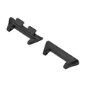 Black stainless steel watch strap connector adapter for DIY metal wristband smart bands - 22mm to 14mm Band Adapter / 2-Piece Set / Black