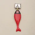 Maillon de charme italien en acier inoxydable avec pendentif poisson rouge pour bracelet - Poisson Rouge et Noir (4)