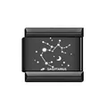 Schwarzer Edelstahl Schütze italienisches Charm-Modul für DIY-Armband-Schmuckstück. - Schütze