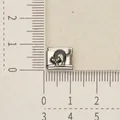 Halloween black cat charm link for Italian modular bracelet in stainless steel. - Black Cat (12)