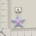 Blue and purple gradient starfish charm for stainless steel Italian modular bracelet - Pentagonal Starfish Charm (Single 12)