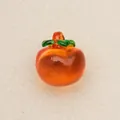 Lichtdurchlässiger orangefarbener Apfel-Acrylanhänger für Modeschmuck - Persimone Anhänger / Orange