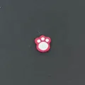 Abalorio de pata de gato rosa y blanco para colgante flotante joyería de bricolaje - Estilo Garra de Gato Rosa (20) / Paquete de 10