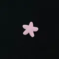 Pequeño dije decorativo de estrella rosa para colgante de relicario flotante de vidrio DIY - Estilo Pentagrama Rosa (22) / Paquete de 10