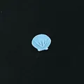 Amuleto en forma de concha azul claro para collar de relicario flotante DIY - Estilo Concha Azul (23) / Paquete de 10