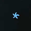 Pequeño amuleto de estrella de mar azul claro para collares de relicario flotante DIY - Estilo Estrella de Mar Azul (24) / Paquete de 10