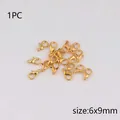 Goldener Edelstahl Karabinerverschluss 6x9mm Verbinder für die Schmuckherstellung - Hummerverschluss Werkzeug Zubehör / 6x9mm / Gold