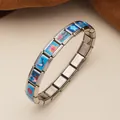 Pulsera modular italiana de acero inoxidable con coloridos diseños animados - Patrón de Velero Estrella (6)