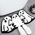 Alfombra de baño Halloween de cachemira sintética, absorbente y antideslizante. - YMX713 Alfombrilla de Halloween-2