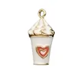 Ciondolo a tazza di gelato dolce con cuore rosa per la creazione di gioielli - Coppa di Gelato Rosso (8)
