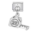 Charme modulaire italien en acier inoxydable avec pendentif mètre à ruban outil - Style Mètre Ruban (ICG866) / 5 Pièces/Paquet
