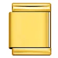Gold-plated stainless steel Italian modular bracelet charm link - 13mm Wide (Single Link) / Gold