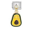 Mignon pendentif avocat avec maillon modulaire italien pour bracelets de bricolage - Style Avocat Anthropomorphe (ICG397--2)