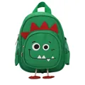 Green cartoon dinosaur toddler backpack with leash for kindergarten boys and girls - Green Dinosaur / Green