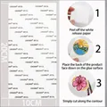 Double-sided adhesive sheet for embroidery patches, 20x10cm size with usage instructions - Strong Self-Adhesive Sheet / 10x20cm