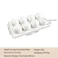 8-gaats tennisbal siliconen vorm voor mousse met afmetingen en productspecificaties - 8-Holte Tennis Wit (230g)