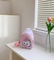 Joli sac de poitrine en nylon rose pour enfants avec motif licorne. - Motif Licorne Glace / Rose