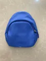 Petit sac bandoulière enfant en nylon bleu uni léger avec fermeture éclair - Style de Base Uni / Bleu