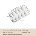 10-cavity mango mousse silicone mold with dimensions 29.7x17.1cm - CZ8209-10-Cavity Half Mango-110g