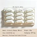 Professional white food-grade 12-cavity banana shaped silicone mousse baking mold - CZC8205-12-Cavity Banana White-150g
