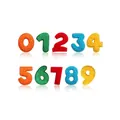 Close-up of colorful chenille embroidery number patches for clothing decoration. - 0-9 Number Set (S19ZM-53-YT) / 10 Pieces Pack