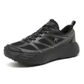 Professional Yujieting black breathable running shoes with thick soles for all seasons - 36 / Black