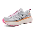 YuJieTing mesh running shoes for couples with thick sole in pink and grey - 36 / Light Gray
