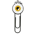 Close-up detail of a creative evil eye cartoon bookmark paperclip for office use - 9