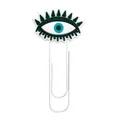 Creative cartoon Evil Eye shaped decorative paperclip and bookmark for office use - White Evil Eye with Lashes (4) / 4