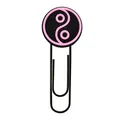 Creative pink and black Yin Yang decorative paperclip bookmark for office and DIY - 5