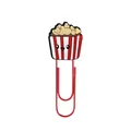 Cute cartoon popcorn decorative red oversized metal paperclip bookmark for office - 9