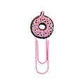 Creative pink cartoon donut shaped paperclip bookmark for office and school stationery - 11