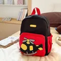 Lightweight cartoon helicopter toddler backpack in red and black for preschool kids - High Quality Single Bag / Black