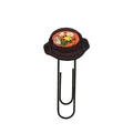 Creative cartoon food paper clip bookmark featuring a unique Korean stew pot design - 15