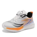 Baskets de sport respirantes pour hommes avec système de laçage rotatif et semelle épaisse. - 28 / Gris Clair Orange