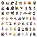 50 funny dog meme stickers for decorating laptops and phones, waterproof and very cute - Viral Dogs - 60 Pieces