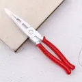 Stylo à bille créatif en forme de pince à long bec avec poignée rouge aimanté - Forme de Pince Rouge