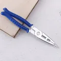 Stylo à bille créatif en forme de pince avec aimant pour bureau et école, bleu. - Forme de Pince Bleue