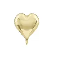 Elegant champagne gold heart-shaped foil balloon for 2026 New Year party decorations - 18 Inch Heart (Includes 10m Ribbon) / Light gold