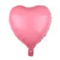 Globo de papel de aluminio rosa con forma de corazón para Año Nuevo 2026 y decoraciones - Corazón / Rosa