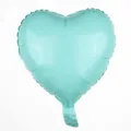 Light blue heart-shaped foil balloon for 2026 New Year celebration and party decor - 18 Inch / Maca Blue