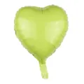Globo de papel de aluminio verde lima con forma de corazón para fiesta de Año Nuevo 2026 - Corazón / Verde
