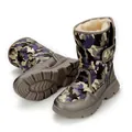 Waterproof camouflage snow boots with thickened fleece lining and heavy-duty anti-slip sole - 27 / M904 Blue Ice Camouflage