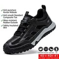 Lightweight puncture-proof safety shoes for men with insulation and anti-smash toe cap - 36 / 2326 All-Season Style / Black