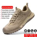 Scarpe antinfortunistiche kaki traspiranti con intersuola in Kevlar antiperforazione - 38 / 2333 Stile Colore Sabbia Senza Punta in Acciaio