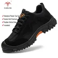 Professional black safety work shoe featuring anti-smashing toe and puncture-resistant sole - 37 / All-Season Style (2036) / Black