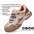 Breathable insulated safety work boots with puncture-resistant sole and plastic toe cap - 35 / 2529 All-Season Style / Beige
