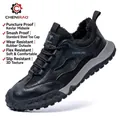 Insulated black winter safety boots with puncture-resistant sole and steel toe protection - 39 / 2333 [Plush Lined] Black (2333 Black Plush Lined)